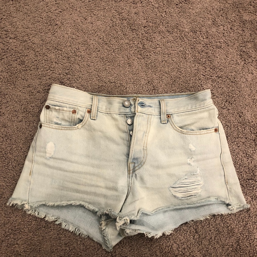 Levi's Wedgie High Waist Denim Shorts